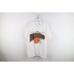 Vintage 90s Mens XL Distressed Cleveland Browns Football Short Sleeve T-Shirt
